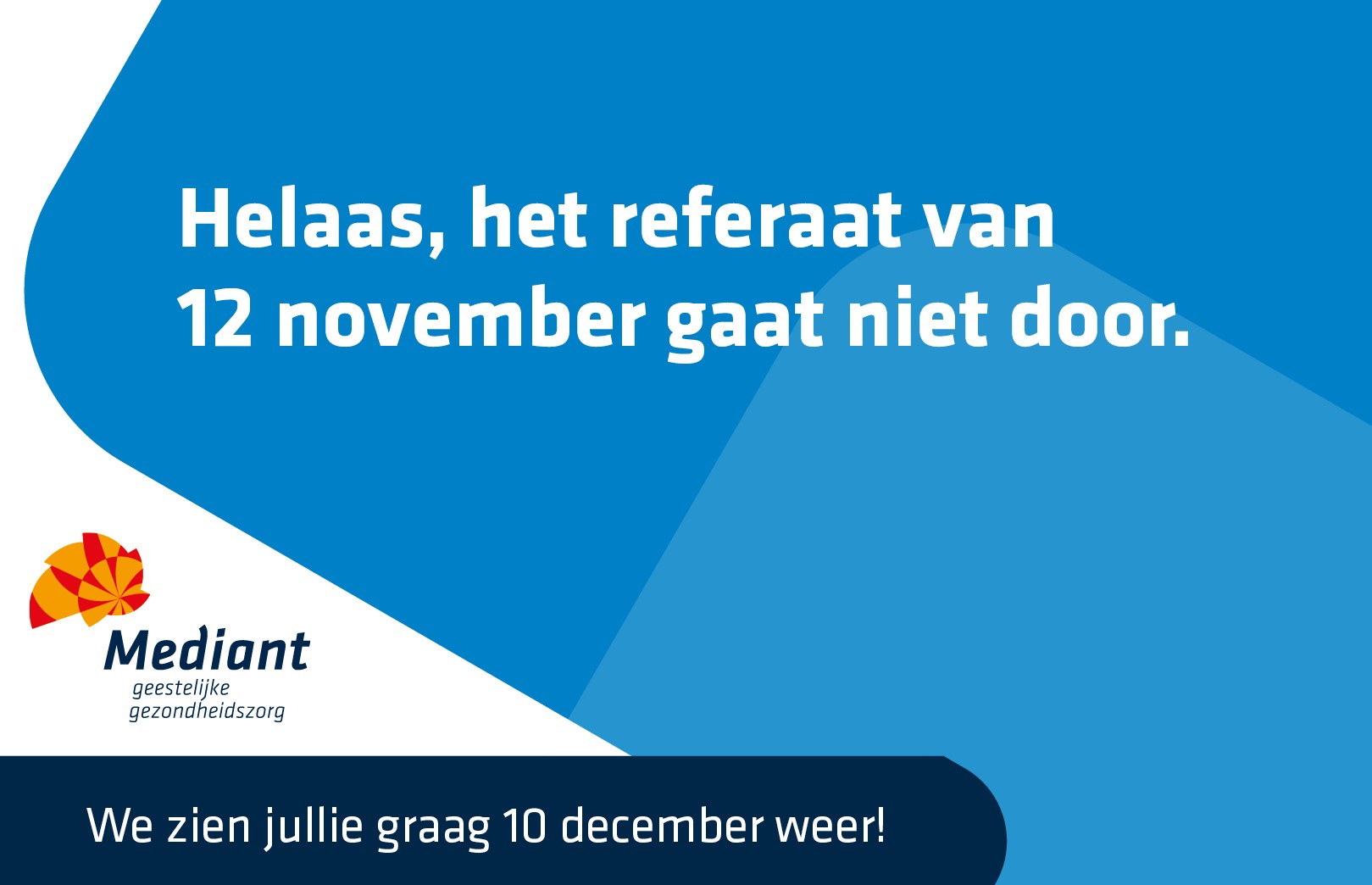 november gaat niet door